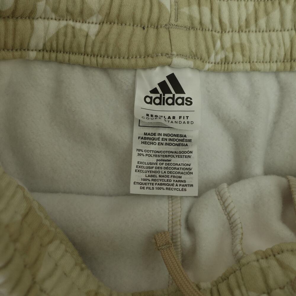 NWT adidas Big Girls 3-Stripe Fleece Jogger Pants Floral Camo Tan Size L/14 - Picture 6 of 8